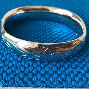 Antique HF Barrows Sterling Silver Bangle Bracelet